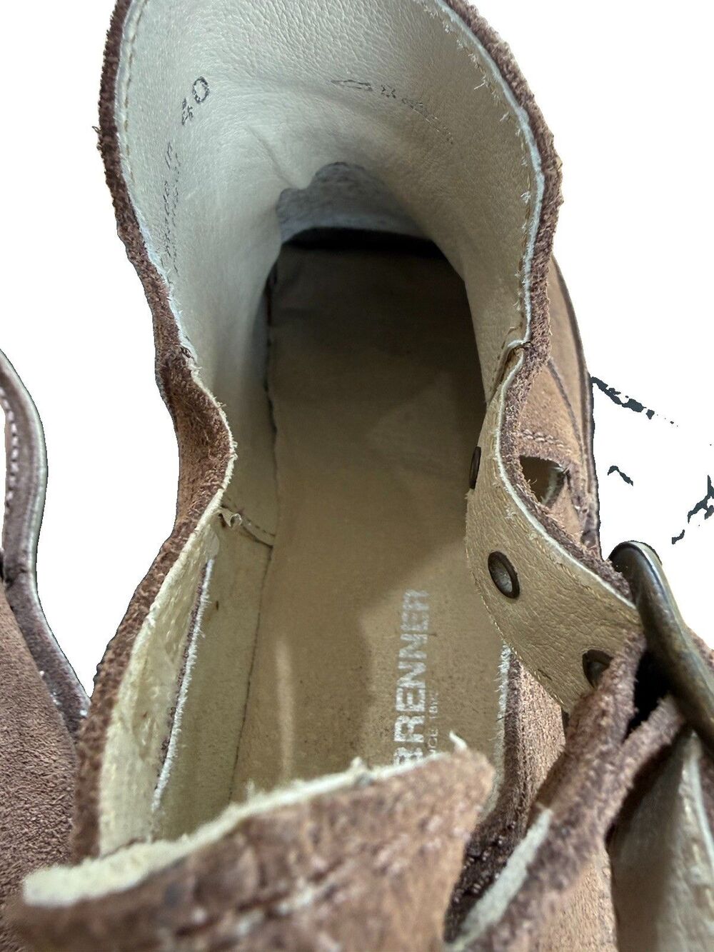 Weinbrenner Brown Suede Ankle Boots Women Sz 9.5 Casual Gorpcore Comfy EUC - Picture 12 of 14